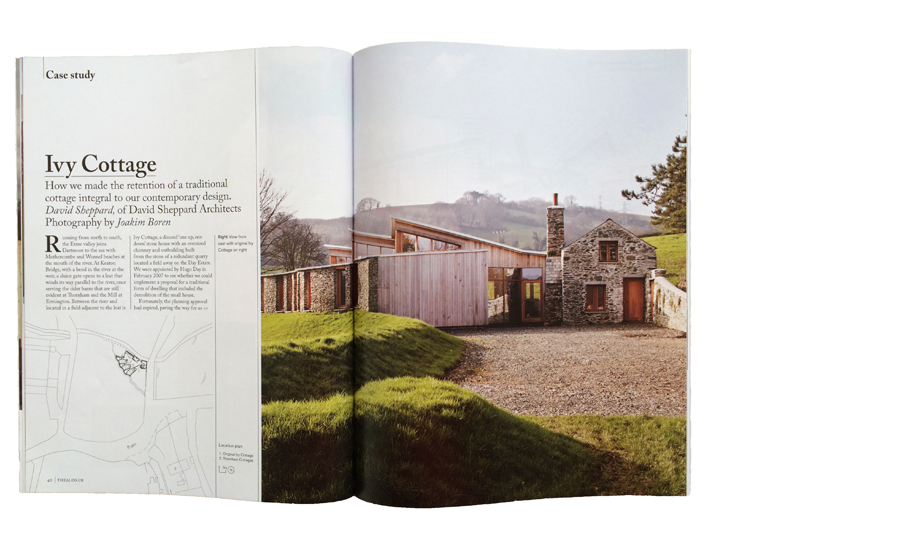 Article in the 27 June 2014 issue of the Architects Journal, on IvyCottage